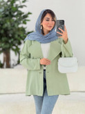 کت یقه انگلیسی نوشین ✅ با رنگ بندی و کیفیت عالی ✅ساری13633