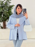 کت یقه انگلیسی نوشین ✅ با رنگ بندی و کیفیت عالی ✅ساری13633