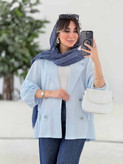 کت آستین بندی شبنم 🌈 با با رنگ بندی و کیفیت بسیار عالی ✅ساری15793
