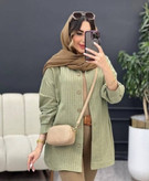 شومیز مانتویی خاتون 🌈با رنگ بندی و کیفیت عالی✅ساری16815
