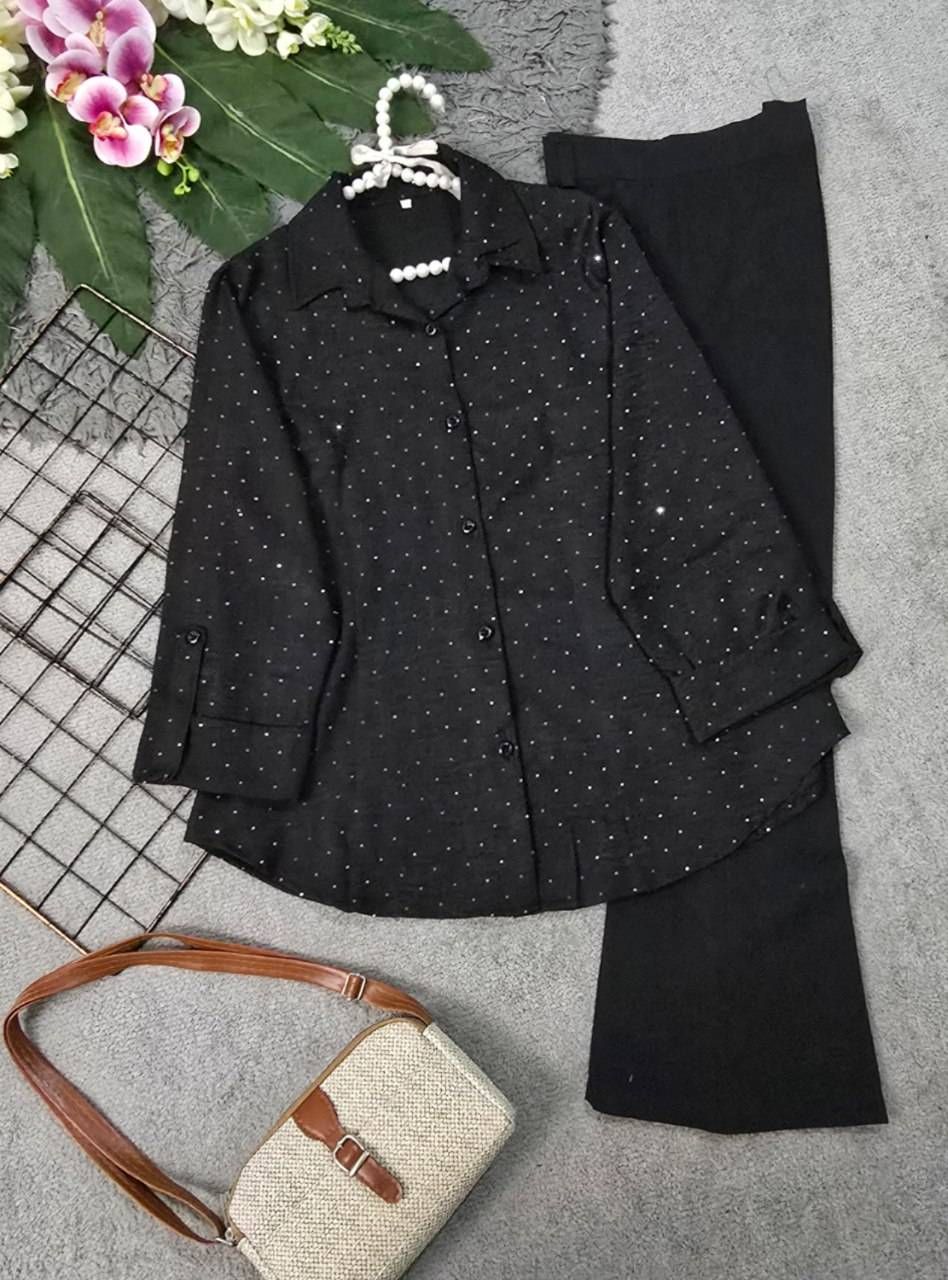 شومیز نگین دار شانتون درجه یک 🛍🎀🌈🛍۱۴۱۵۱ نفیس