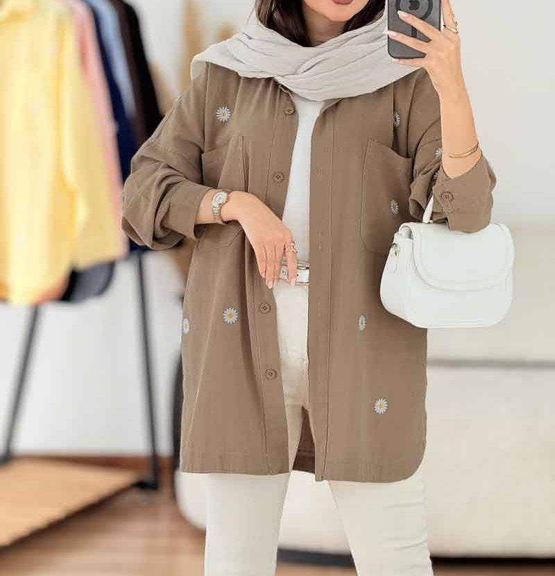 شومیز آسایش کتان لنین درجه یک 🛍🎀💯🌈۲۱۳۲۹ نفیس