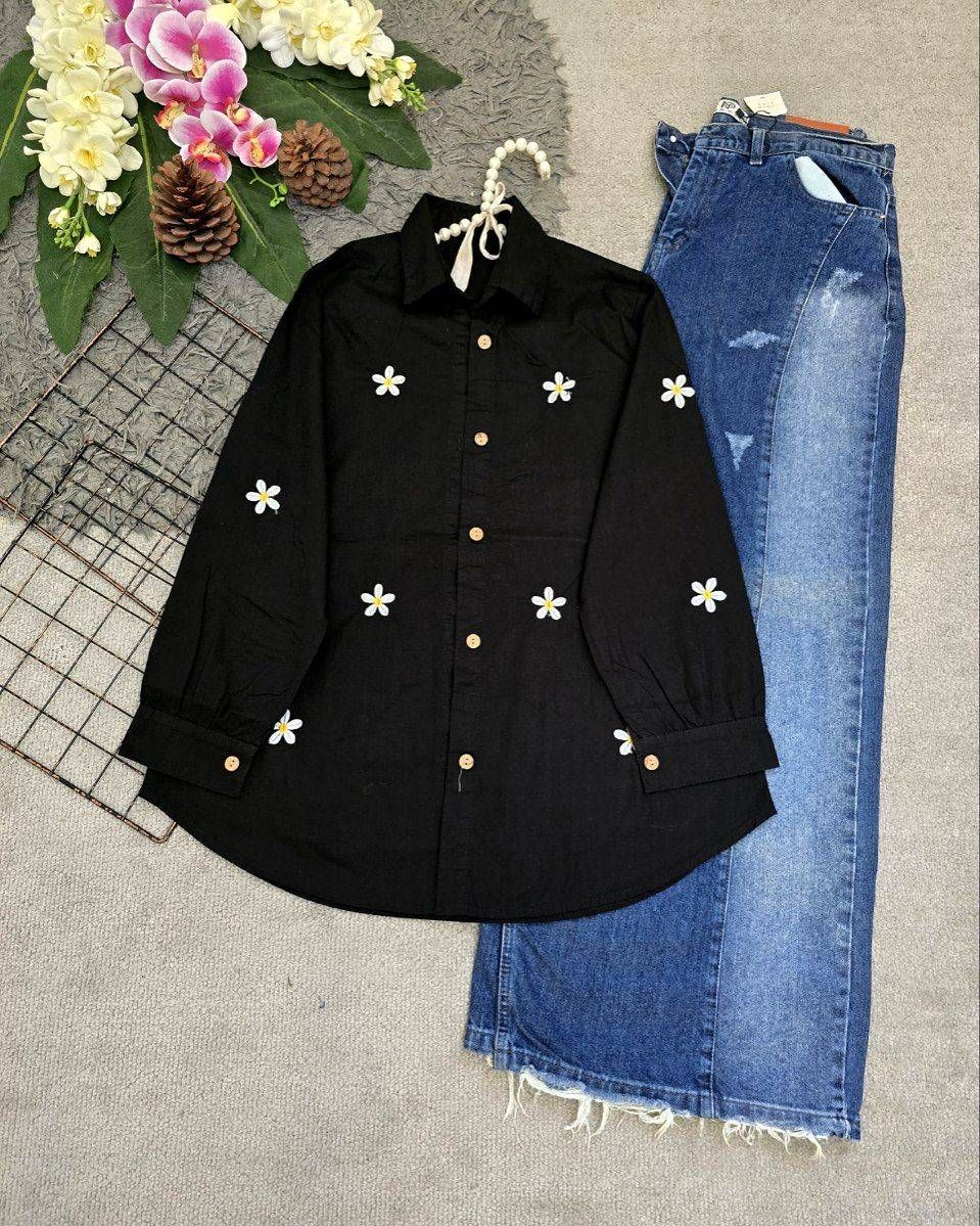 شومیز آسایش کتان لنین درجه یک 🛍🎀💯🌈۲۱۳۲۹ نفیس