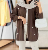 شومیز آسایش کتان لنین درجه یک 🛍🎀💯🌈۲۱۳۲۹ نفیس