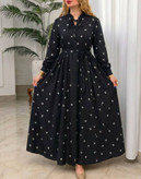 پیراهن ساحلی آبنوس 🌿با پارچه بوگاتی باکیفیت✅الیش16274