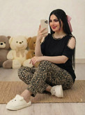 ست تیشرت و شلوار پرنس 🌈 با کیفیت عالی ✅الیش16486