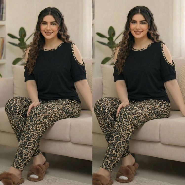 ست تیشرت و شلوار پرنس 🌈 با کیفیت عالی ✅الیش16486