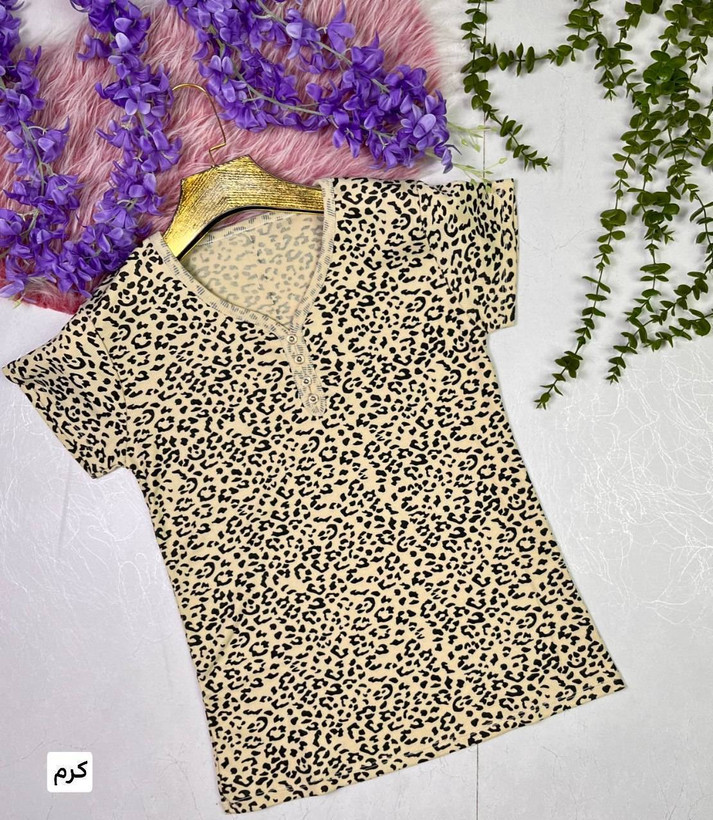 تیشرت پلنگی زیبا و شیک ❤️🥰کد11742 ماه