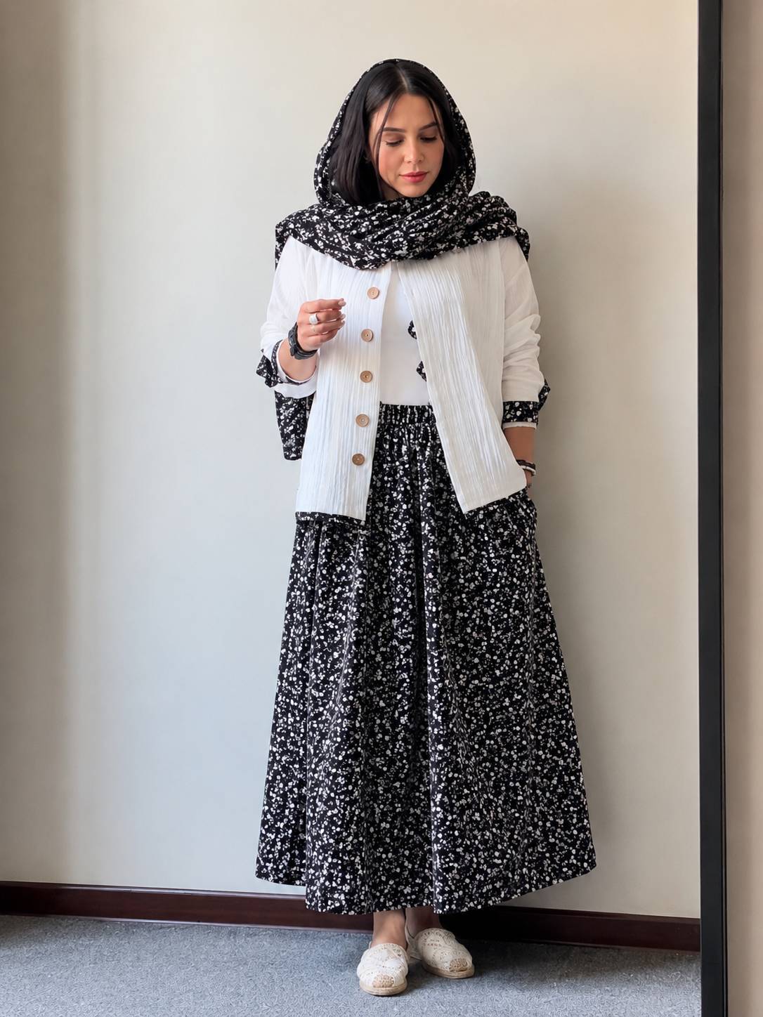شومیز دامن آناهیل زیبا و شیک 🥰🎀کد 636 آدراپانا