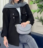 شومیز جیب صلیبی 🌿 با رنگ بندی و کیفیت عالی ✅ارغوان100770