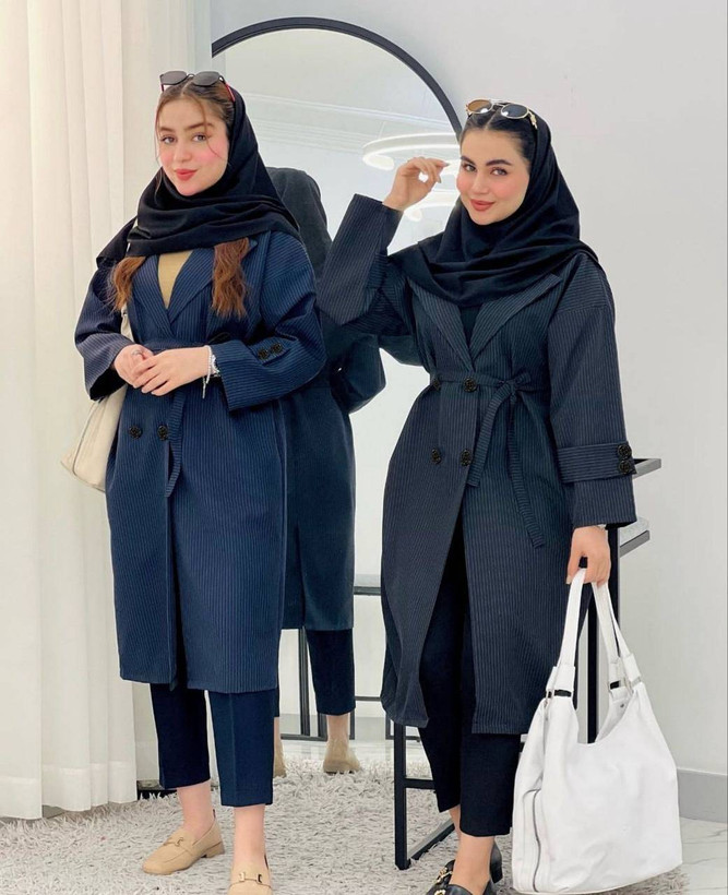 مانتو بلند دانشجویی الناز 🌿 با رنگ بندی و کیفیت عالی ✅ارغوان100764