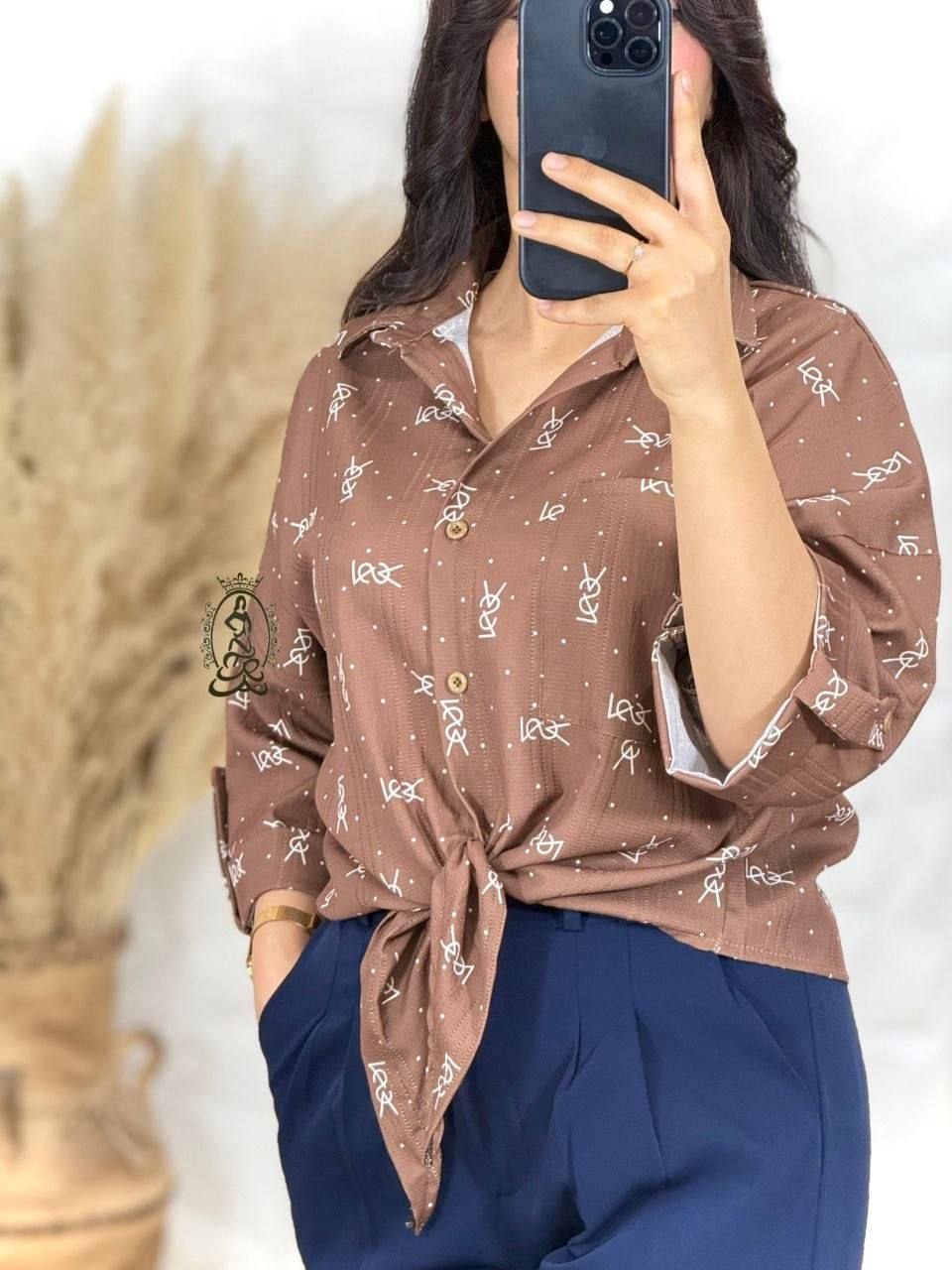 شومیز گره ای زنجیری ۷۶۰۱۰🛍💯🎀🌈شهرزاد