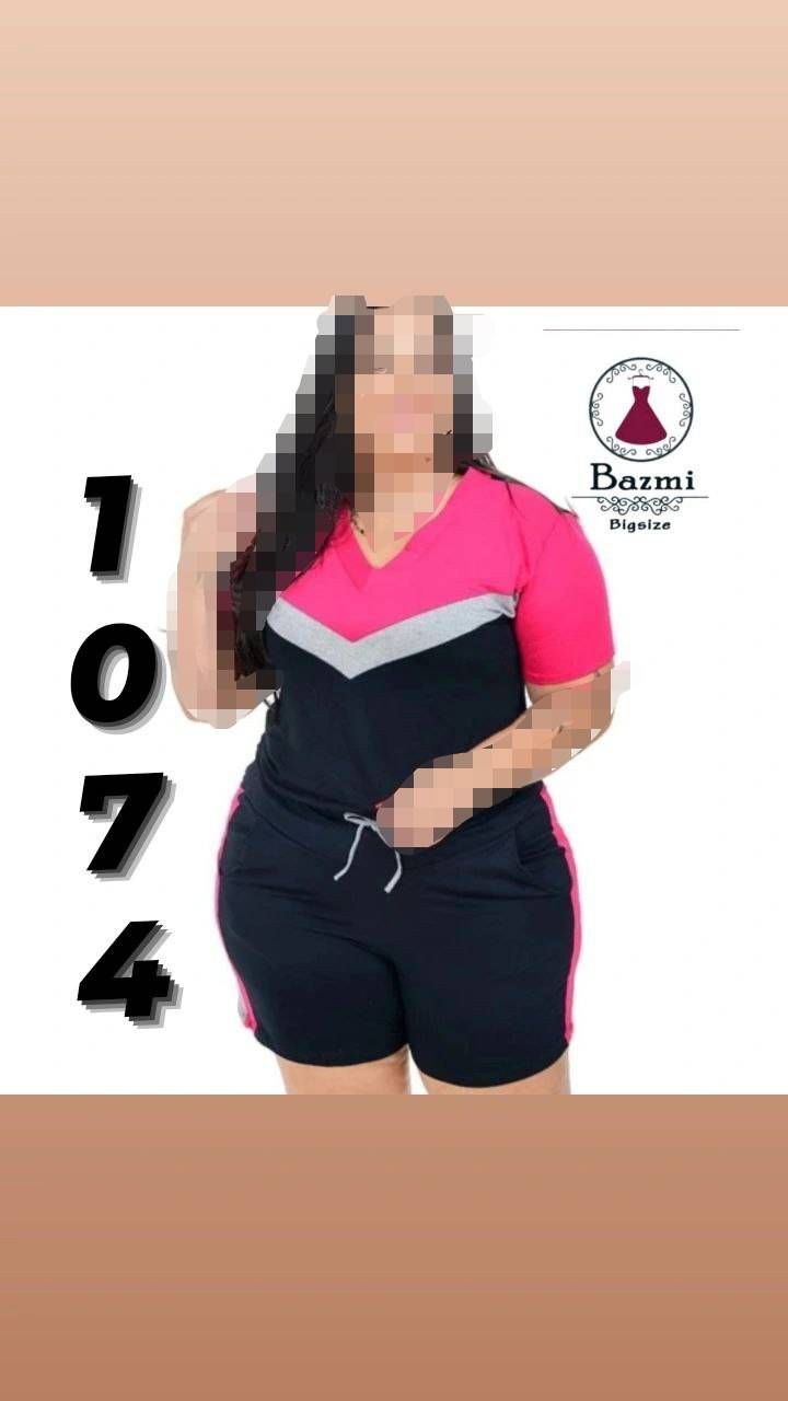 ست تیشرت و شلولرک سایز بزرگ ۱۰۷۴ بزم 💯🎀🛍