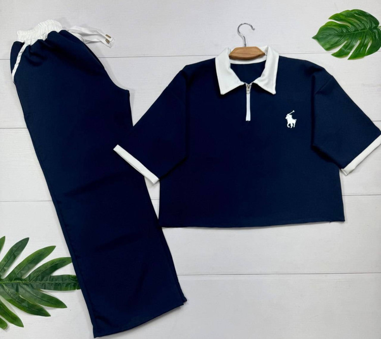 ست تیشرت وشلور polo🌈با رنگ بندی و کیفیت عالی✅الیش21212