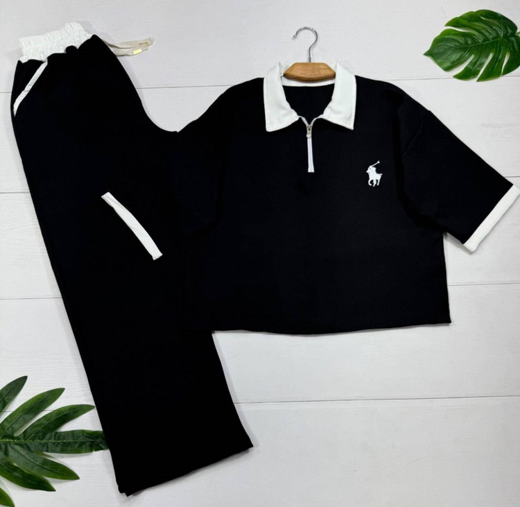 ست تیشرت وشلور polo🌈با رنگ بندی و کیفیت عالی✅الیش21212