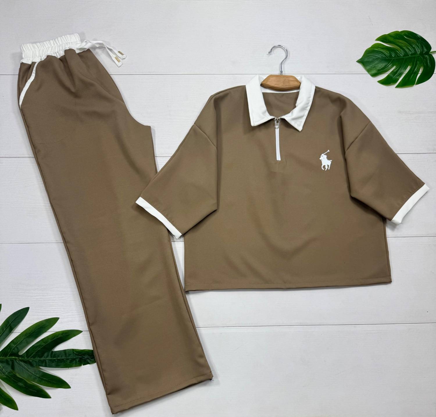 ست تیشرت وشلور polo🌈با رنگ بندی و کیفیت عالی✅الیش21212
