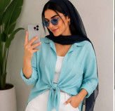 شومیز گره لیزری🌿 با رنگ بندی و کیفیت عالی ✅تارا. 75961