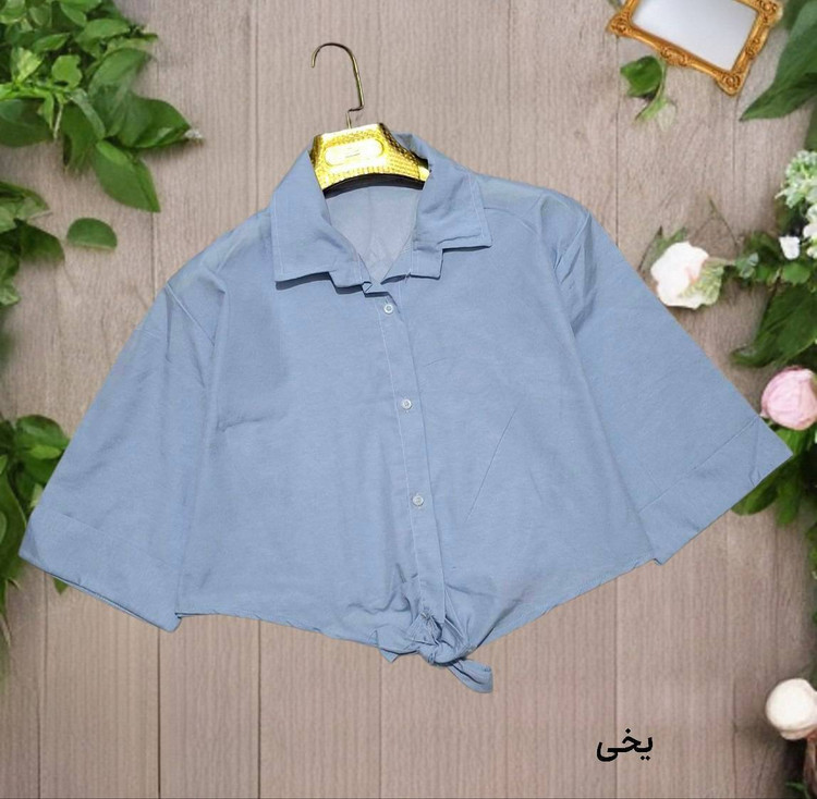 شومیز گره لیزری🌿 با رنگ بندی و کیفیت عالی ✅تارا. 75961