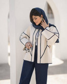 کت و شلوار مهسان شیک و زیبا 🎀❤️کد 21418 ماه