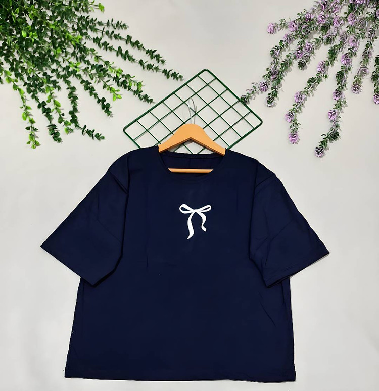 تیشرت لانگ پاپیون 🎀❤️کد 569 آدراپانا