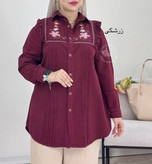 شومیز بانو کتان لنین 💯🌈🛍🎀۲۱۴۳۶ نفیس