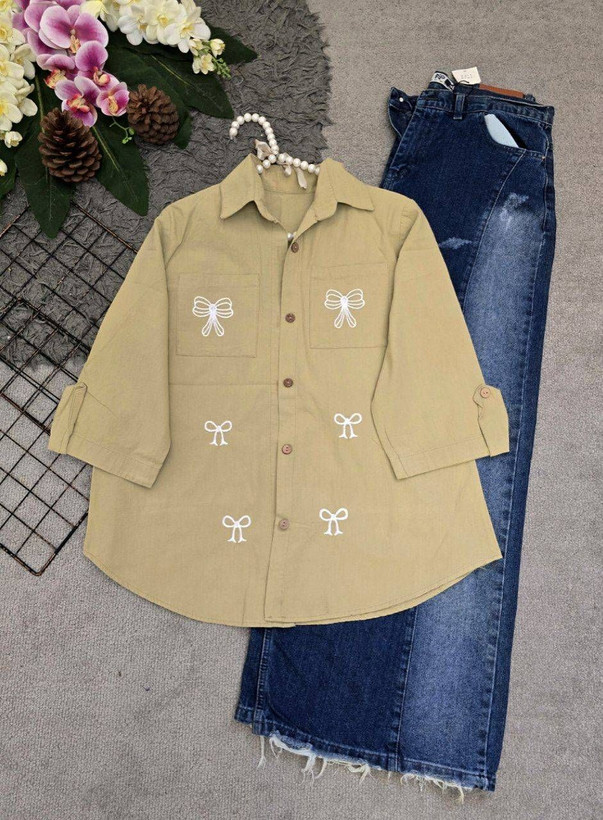 شومیز مانتویی حلما لنین درجه یک 🎀🌈🛍۲۱۴۱۰ نفیس