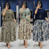 سارافون و شومیز یکتا 🌿 با رنگ بندی و کیفیت بسیار عالی ✅الیش21467