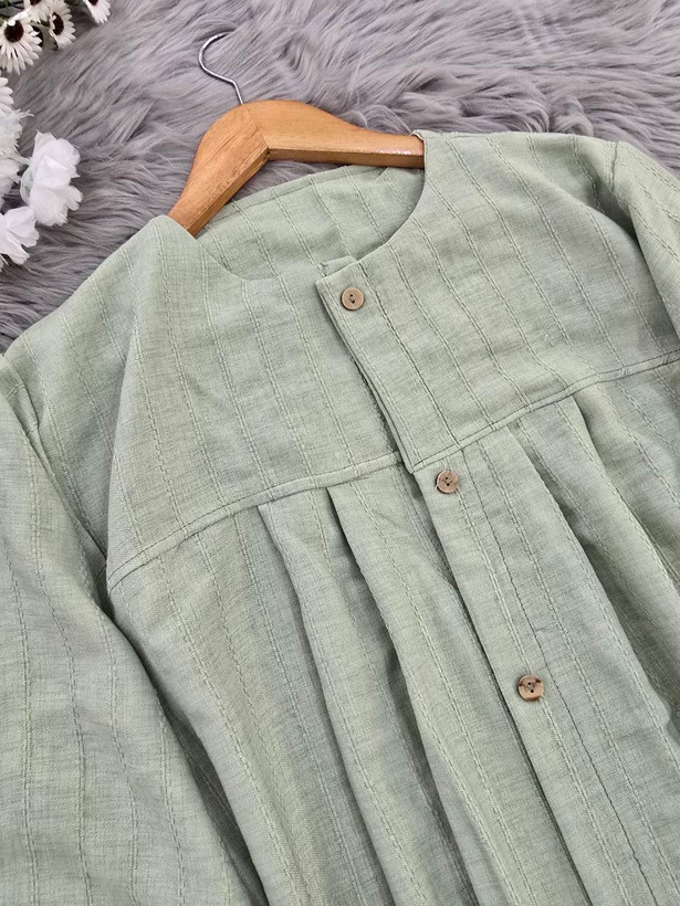 مانتو بلند شایسته 🌿 با پارچه شانتون✅ با کیفیت بسیار عالی 🌿والی21421
