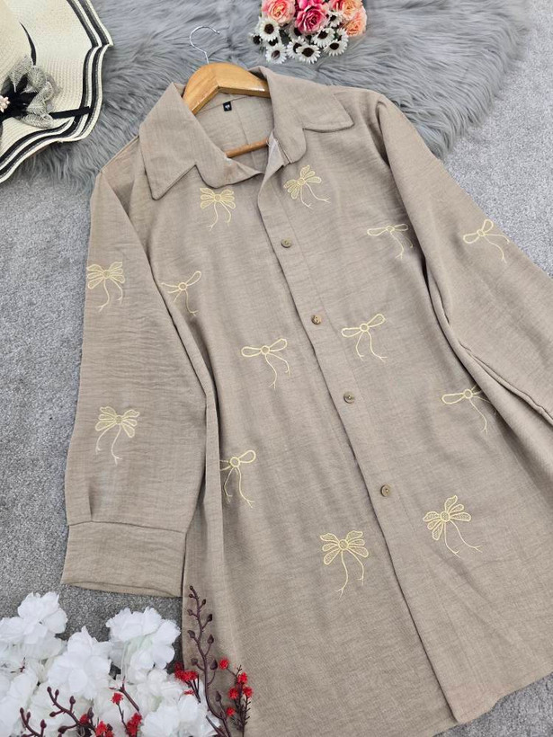 شومیز مانتویی ارغوان🌿با رنگ بندی و سایز بندی ✅با کیفیت عالی ✅والی9928