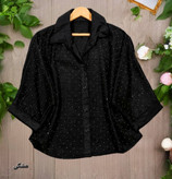 شومیز باکسی نگینی 🌿 در رنگبندی و با کیفیت عالی ✅تارا. 76001