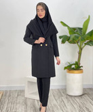 ست مانتو و شلوار اداری دیپلمات 🌿 با کیفیت بسیار عالی ✅ ارغوان100795
