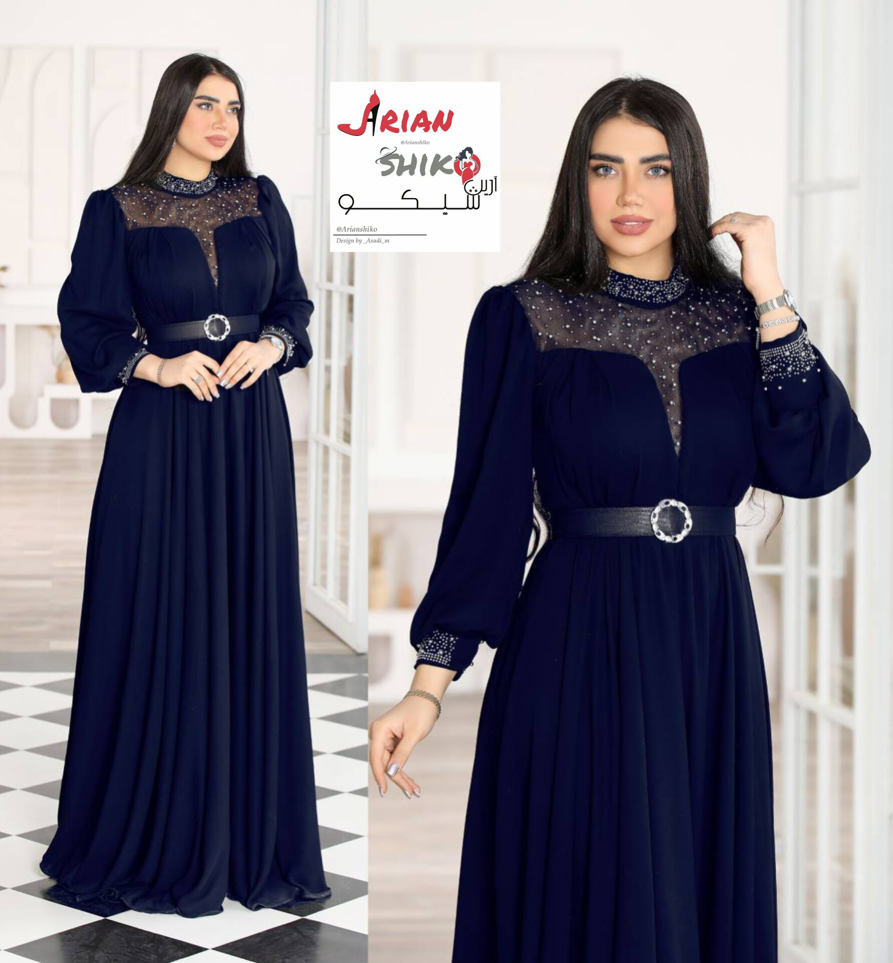 پیراهن مجلسی جانا😍ساده و در عین سادگی زیبا😎👌در سه رنگ پرفروش🥰😁کد270برلی